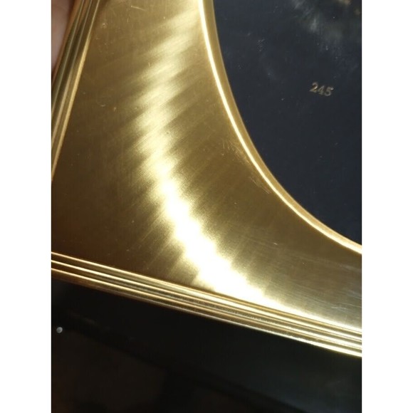 Solid Brass Picture Frame Carr International Photo Tabletop Oval Square 8x10 - Picture 11 of 15